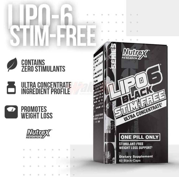 Lipo 6 Black Concentrado Stim Free (60 Capsulas)