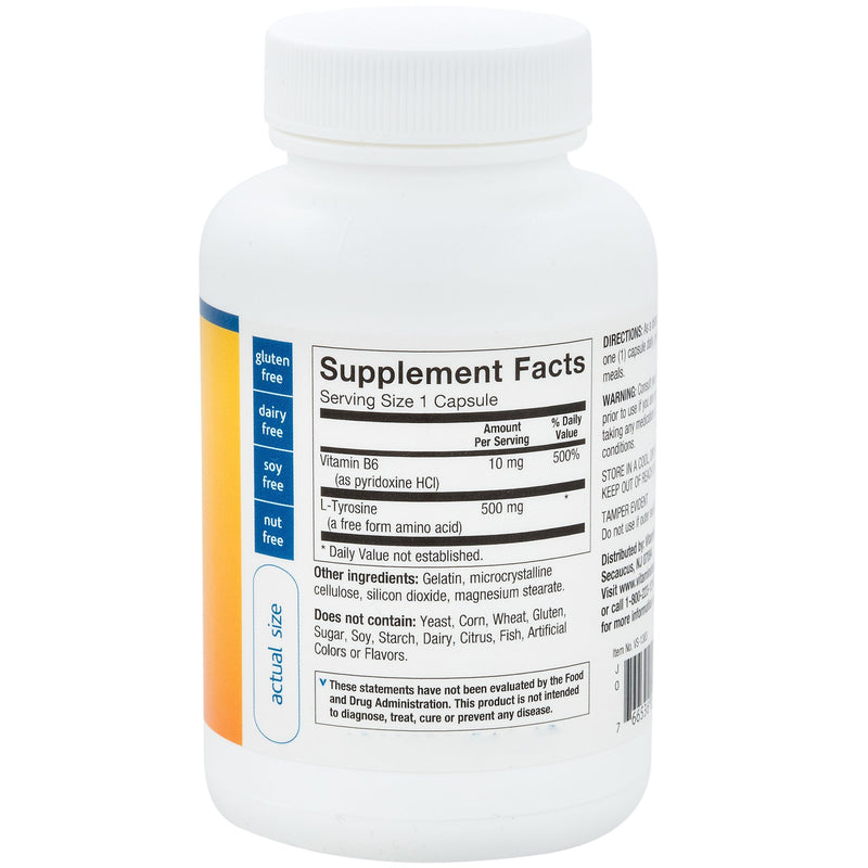 L-Tyrosine 500 mg (100 Capsulas)