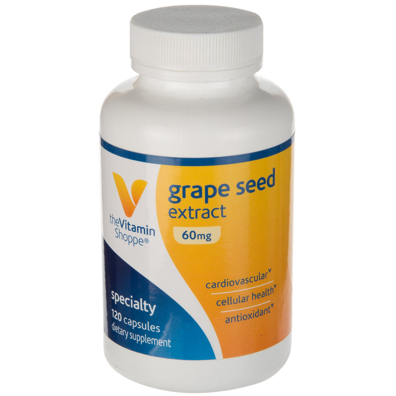 Grape Seed Extract (Extracto de Semilla de Uva) 60 mg (120 Capsulas)