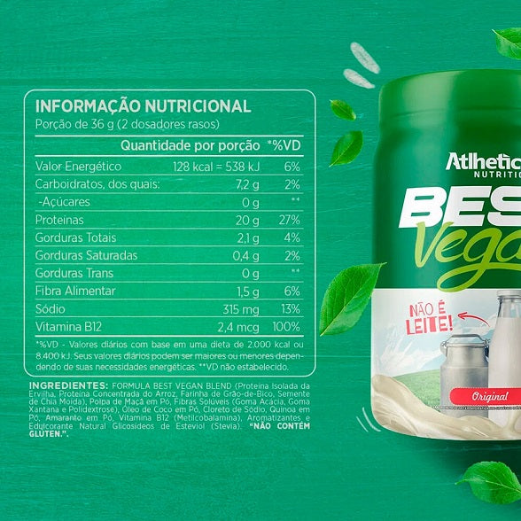 Best Vegan Proteína Vegana - Original (13 Tomas)