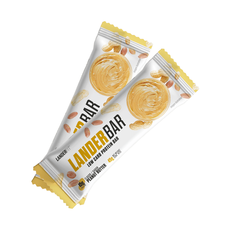 LanderBar Barritas Proteicas Low Carb - Mantequilla de Maní (45 g)