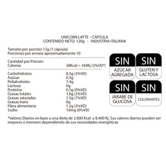 Bebida Funcional - Unicornio Latte con Espirulina (10 Capsulas)